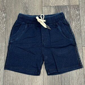 Miki Miette Navy Blue Long Sweatpant Shorts, Size 24 Months, NWT